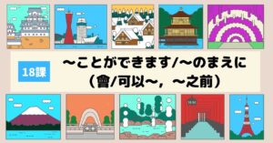 18課　～ことができます～のまえに（會可以～，～之前）